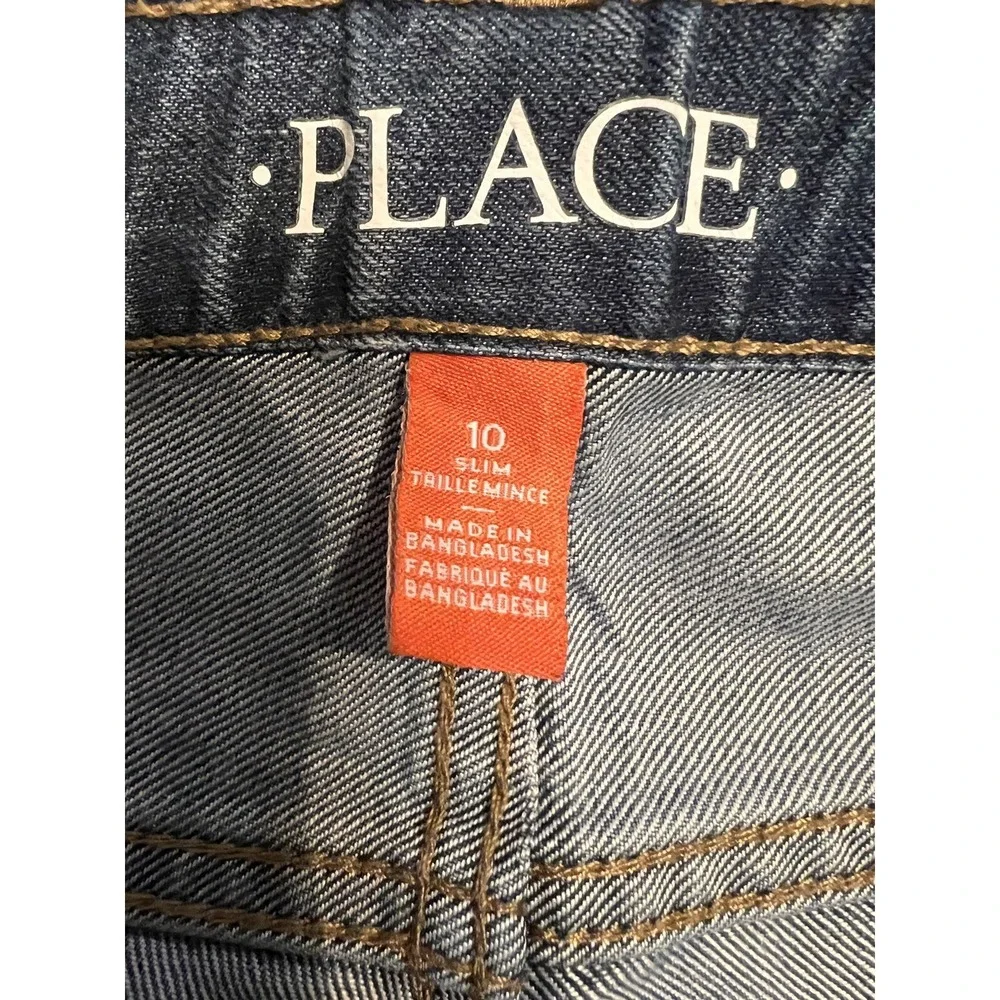 The Children Place Girls Size‎ 10 Blue Jeans Boot Cut Adjustable Waist